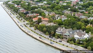 The Battery in Charletson, South Carolina Aerial Photo