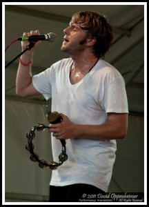 Josiah Johnson with The Head and the Heart at Bonnaroo