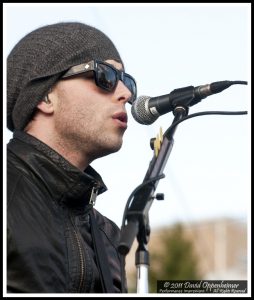 Thom Powers with The Naked And Famous at Moogfest