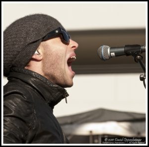 Thom Powers with The Naked And Famous at Moogfest