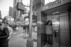 Times Square in New York City Phone Booth