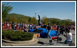 Trevor Habberstad - Stuntman - Aerial Stunt at Actionfest Film Festival Stunt Show at Carolina Cinemas