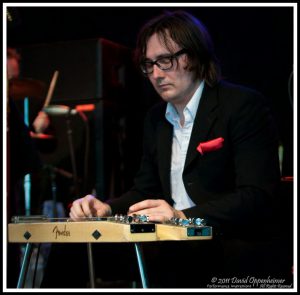 Carl Broemel with Wanda Jackson at Bonnaroo Music Festival