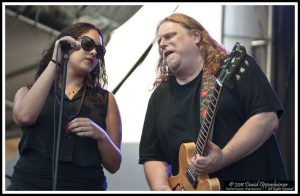 Alecia Chakour and Warren Haynes with Warren Haynes Band at All Good Festival