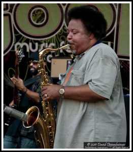 Ron Holloway with Warren Haynes Band at All Good Festival