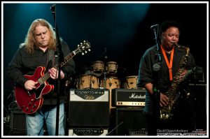 Warren Haynes and Ron Holloway at the Warren Haynes Christmas Jam Pre-Jam