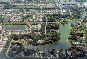 Wellington Lakes in Wellington, Florida Aerial View