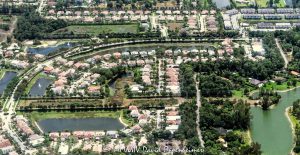 Wellington Lakes in Wellington, Florida Aerial View