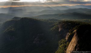 Whiteside Mountain Between Cashiers and Highlands North Carolina